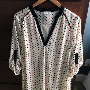 Lush confetti pattern tunic lightweight EUC M